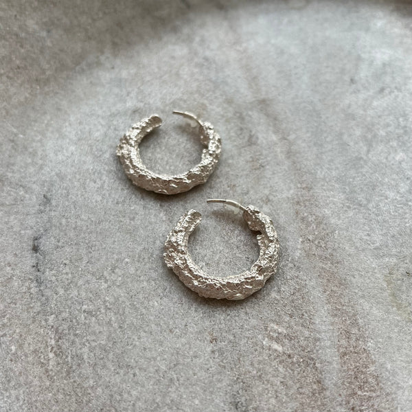 Miri Shalom hoop earrings in sterling silver